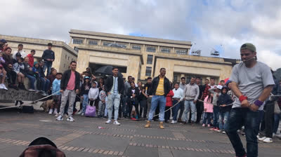 Final show en la Plza de Bolivar.